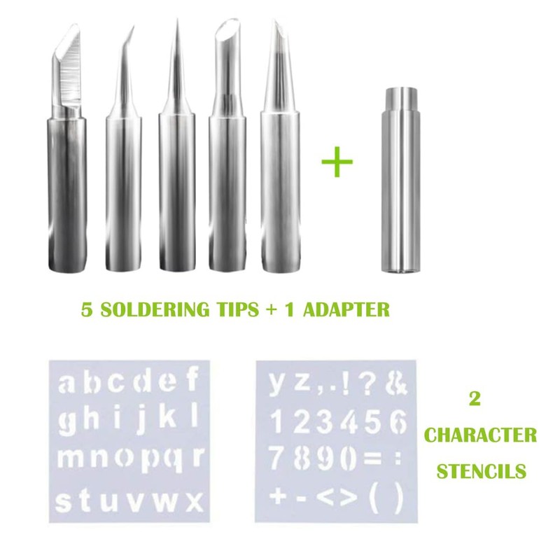 Pyrography Kit, 60W Wood Burning Pen, 37 Piece Set with