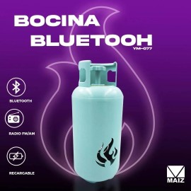 Maíz 5pz Bocina Bluetooth Radio Tanque Gas Portatil Recargable