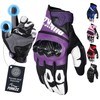 PUNKZZ Guantes para Motocicleta De Piel para Hombre y Mujer,
