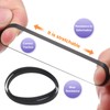 uxcell 2 Pcs Turntable Belt, Folded Length 300mm Rubber Belts
