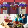 Tioncy 50 Pcs Plastic Hanging Planter Round Hanging Pot for