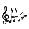 4Pcs Unique Iron Black Music Note Wall Sconce Candle Holder