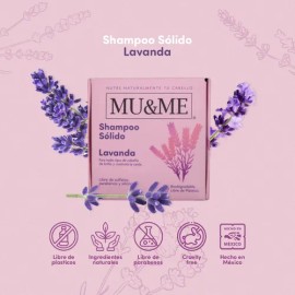 Shampoo Solido Mu&me Lavanda Anticaida 60gr