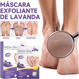 Mascarilla para Pies: 2 Pares Mascarilla Exfoliante para Pies - Elimina Piel, Muerta Suaviza el Talón, Tratamiento Exfoliante Natural