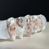 06:45AM, rosy preview |Vintage medieval nails - square / 06:45AM,