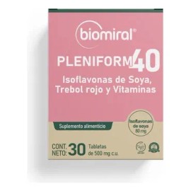 Isoflavonas De Soya Pleniform 40 Con 30 Tabletas Sabor Sin Sabor
