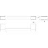 Emco Flow Bath Handle 300 mm in Black for Bathroom