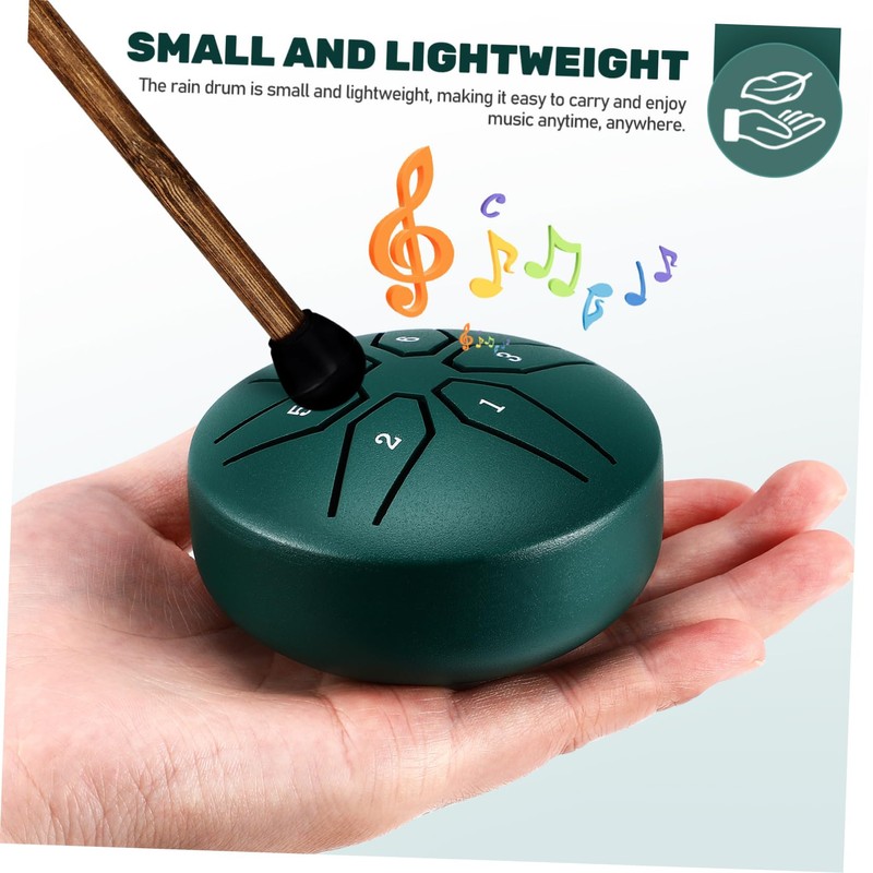CORHAD Handheld Steel Tongue Drum Note Mini Percussion Instrument Ethereal