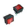 ECSiNG 5PCS Toggle Switch KCD2-203 Rocker Switch 3 Positions Rocker