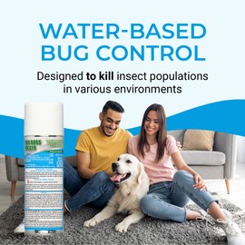 Kinzua Environmental Bug Foggers for Home Indoor & Outdoor Use, Insect Fogger, All Mosquito, Cockroach, Ant, Spider & More, Non-Staining, Water-Base Formula, 6 oz, Pack of 3