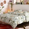 ECOCOTT 3 Pieces Floral Duvet Cover Sets King Size,100% Natural