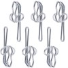 ASIWUJING Curtain Hooks Metal Curtain Header Tape Drapery Hooks for