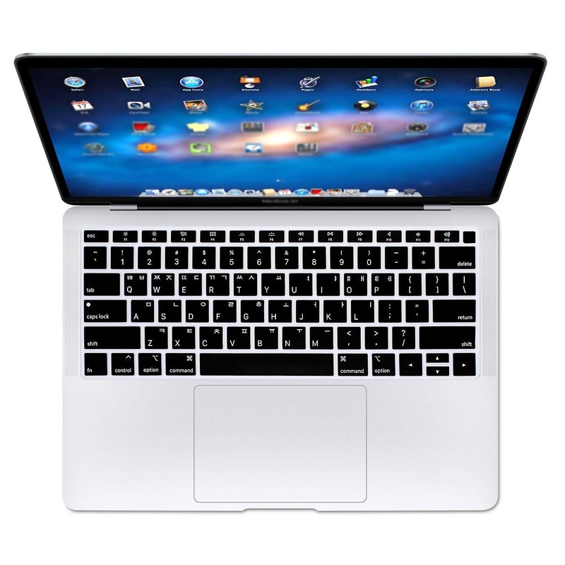 WYGCH Korean Language Silicone Keyboard Cover for MacBook Air 2018
