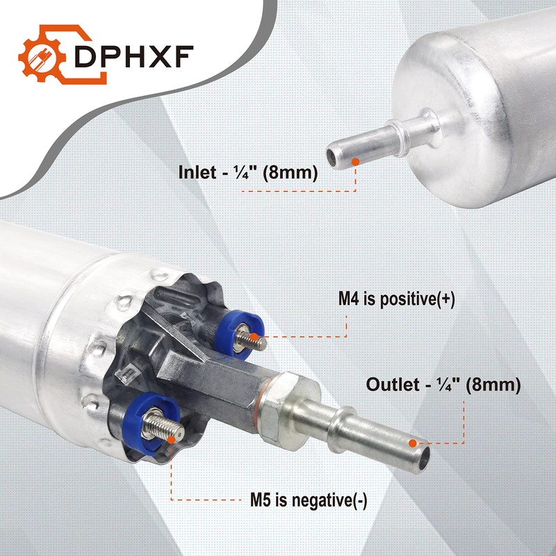 DPHXF Bomba de combustible externa eléctrica compatible con Ford F150