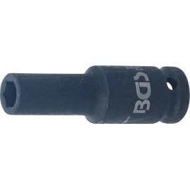 BGS BGS 7210 | Kraft-Steckschlssel-Einsatz Sechskant, tief | 12,5 mm (1/2") | SW 10 mm