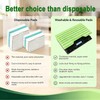 Reusable Vacmop Replacement Pads Compatible with Shark Vac Mop