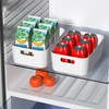 Oymlclivisa 12 Packs Plastic Pantry organizer Bin Basket, Open Storage