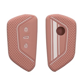 kwmobile Silicone Key Fob Cover Compatible with VW Golf 8 3 Button Car Key