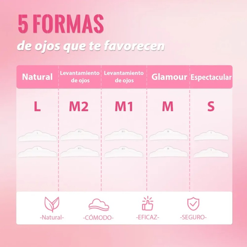 Kit De Pestañas Y Cejas Planchado Diseño Profesional Rizado