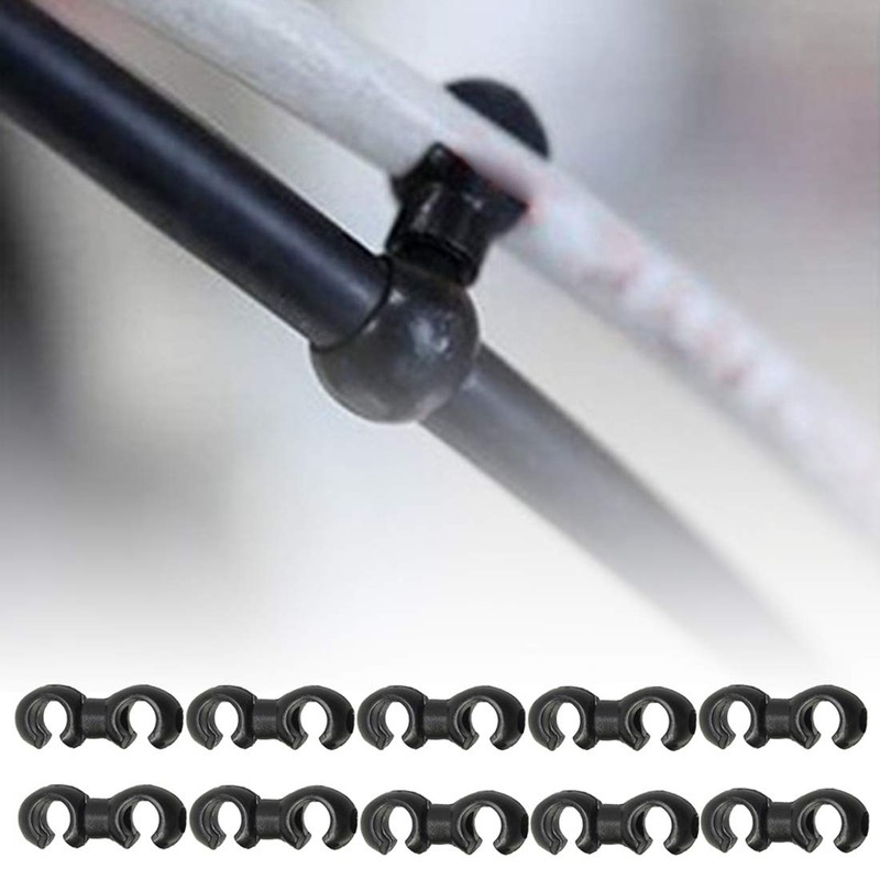 SeonFook 10pcs Bike Brake Cable Hook Clip S Shape Wire