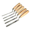 5 x Stainless Steel Finger Pointing Trowel Set - 6,