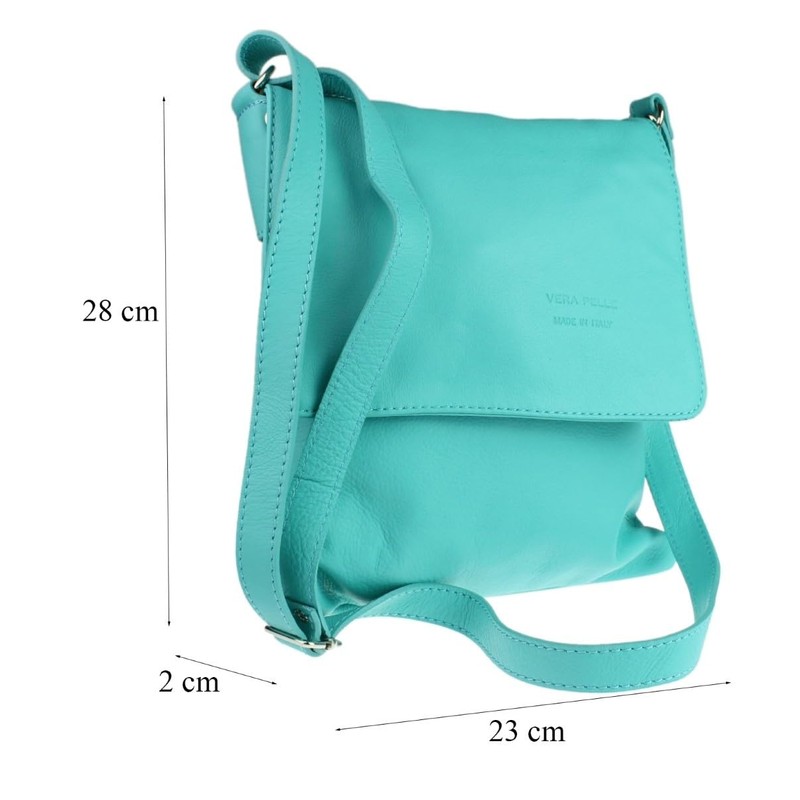 Girly Handbags Womens Italian Soft Leather Cross Body Messenger Bag