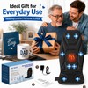 Vibration Massage Seat Cushion with Heat, Back Massager for Chair