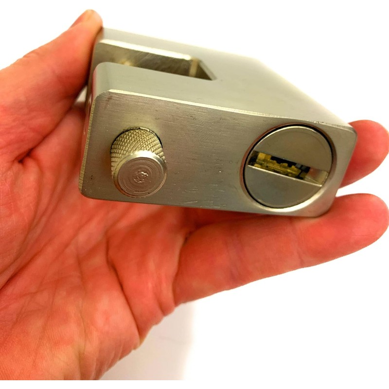 Weld on Shipping Container Lockbox with Keyed Padlock - Storage