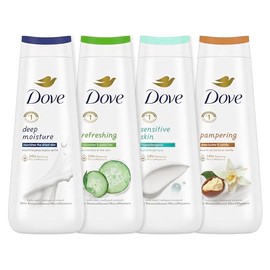 Dove MICROMUMENTACIÓN RENOVADORA 24 HORAS: Colección de geles de baño: Hidratación profunda, Piel sensible, Refrescante y Mimante, con Microhumedad