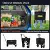 ZGJZGJ Wagon Cart with Wheels Foldable, 220LBS Load Capacity, Collapsible