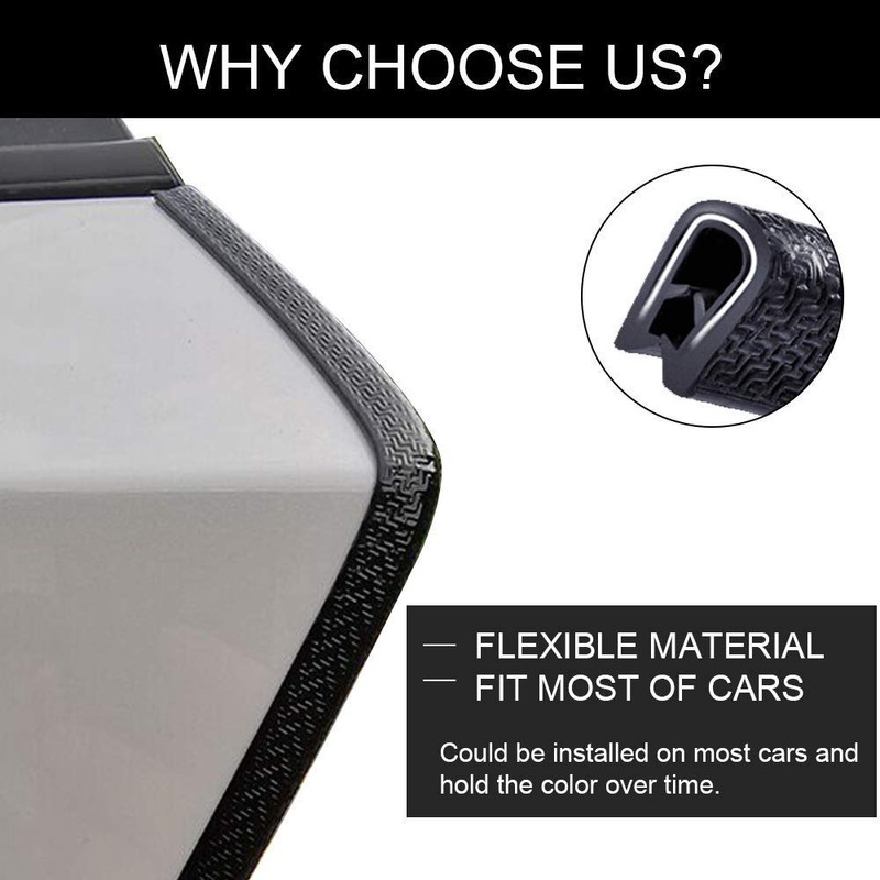 Car Door Edge Guards, Universal Rubber U Shape Car Door
