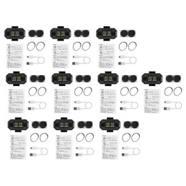 10pcs LED Strobe Light 7 Colors High Brightness Wireless Warning Flashing Light for Motorcycle