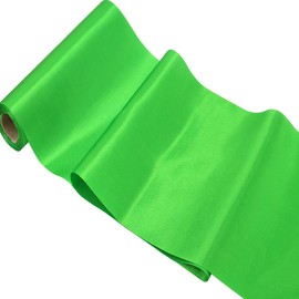 Time to Sparkle 29cmx20m (Apple Green) Satin Roll Sash Fabric Chair Cover Bows Table Runner Sashes Swags for Wedding Party