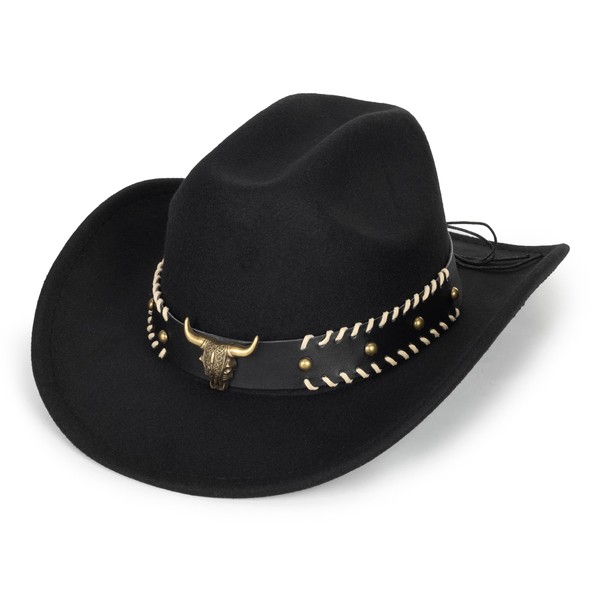 Western Cowboy Hat for Men Women Classic Roll Up Fedora