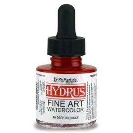 Dr. Ph. Martin's Hydrus Fine Art Watercolor, 1.0 oz, Deep Red Rose (4H)