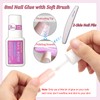 Short Press on Nails Set - 120PCS Ombre Oval False