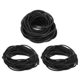 DMiotech 1/4" x 100ft, 3/8" x 100ft, 1/2" x 100ft Assorted Wire Loom Split Tubing, Cord Protectors from Pet Flexible Conduit Cable Management for Office, Home, Garden, Black