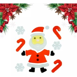 Jands Pegatinas De Gel Navideñas 18 Cm Adornos Navideños 2pz