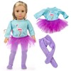 ZQDOLL 19 pcs American Doll Clothes Gift for 18 inch