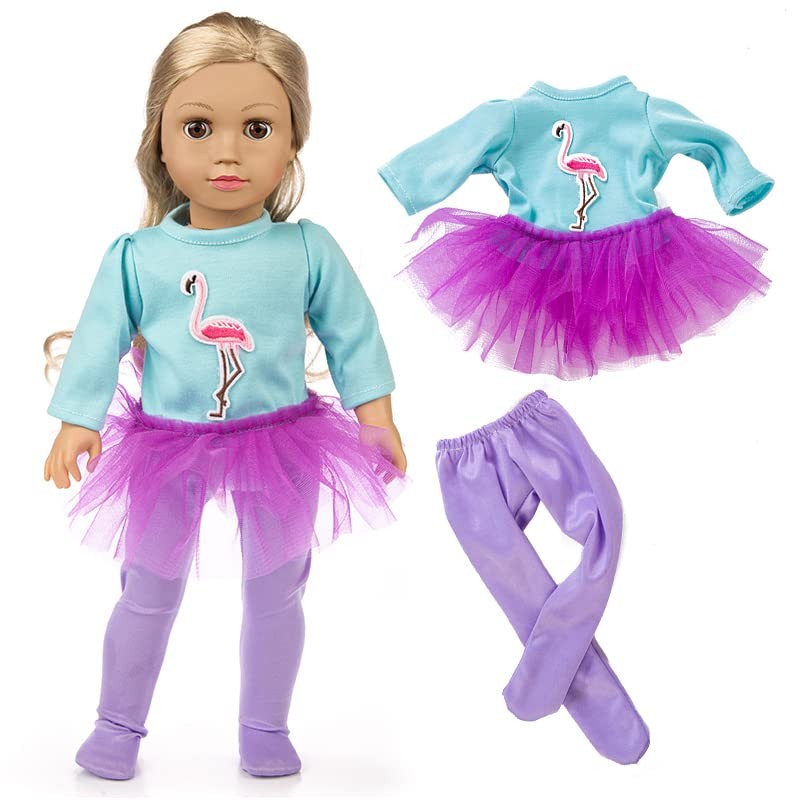 ZQDOLL 19 pcs American Doll Clothes Gift for 18 inch