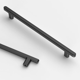 Asidrama 10 Pack 7.5 Inch(192mm) Matte Black Kitchen Cabinet Handles, Cabinet Pulls Kitchen Cabinet Hardware for Cupboard Drawer Pulls