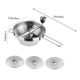 1set Stainless Steel Potato Ricer and Masher Manual Vegetable Mashing Tool for Smooth Potatoes Sweet Potatoes and More Easy to Clean Kitchen Gadget