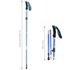 Collapsible Lightweight Aluminum Pole Hiking Stick Cane for Trekking Mountaineering