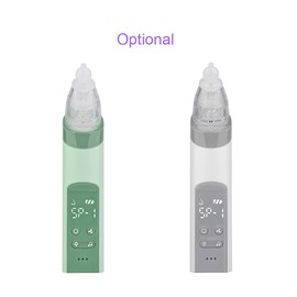 2 in 1  Nasal Aspirator & Blackhead Remover Vacuum Electric Nose Suction Nose Cleaner with 3 Suction Strengths LED Display