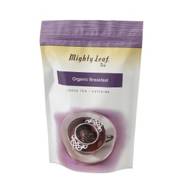 Mighty Leaf Organic Breakfast Loose Leaf Black Tea – 1 lb Bulk Pouch – Full-Bodied Caffeinated Black Tea for Hot or Iced Brewing – Perfect for Tea Infusers & Teapots