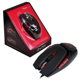 EVGA TORQ X10 901-X1-1103-KR mouse láser con cable para juegos personalizable/8200 DPI/5 perfiles/9 botones/ambidiestro (reacondicionado)
