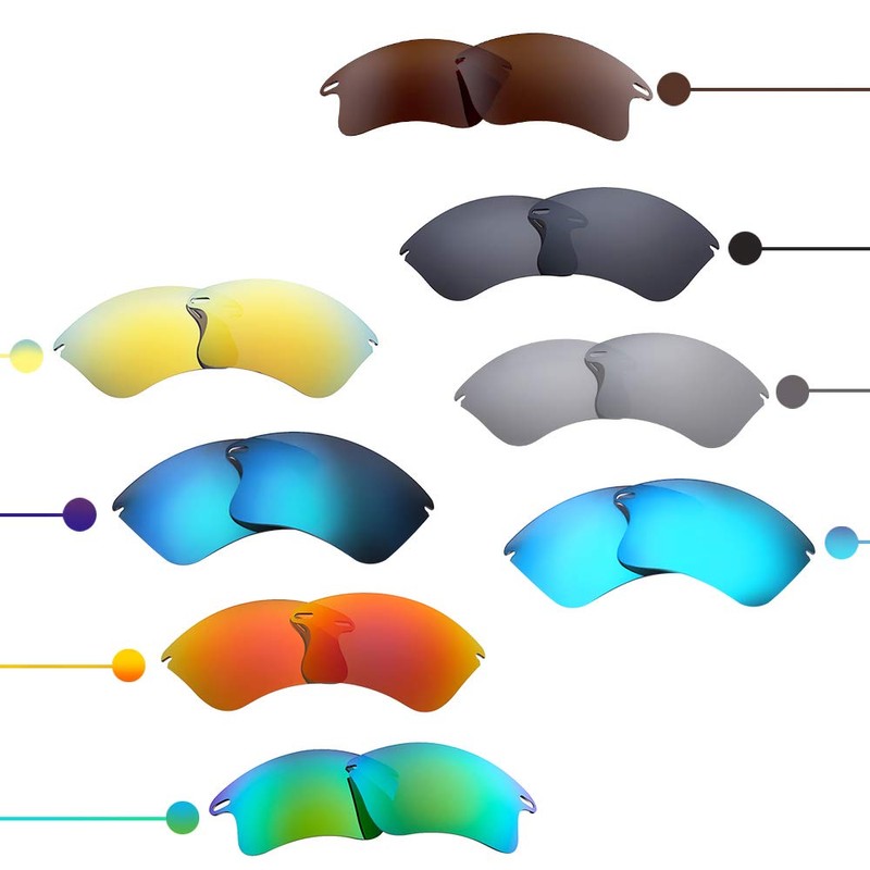 HiCycle2 Polarized Replacement Lenses for Oakley Fast Jacket XL Sunglass