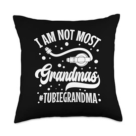 Gtube Accessories for Babies Tubie Grandma Feeding Tube Throw Pillow