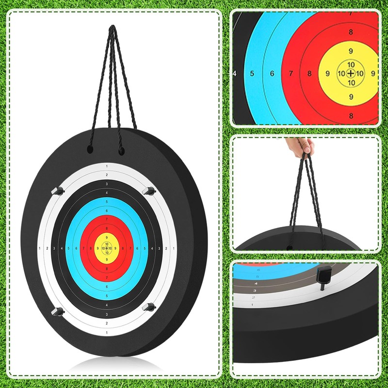 Gemscream 20" Foam Archery Target for Backyard, High-Density Round Archery