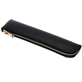 Copeflap Slim Pencil Case, Simple Pen Pouch, Mini, Solid Color, Black, Simple